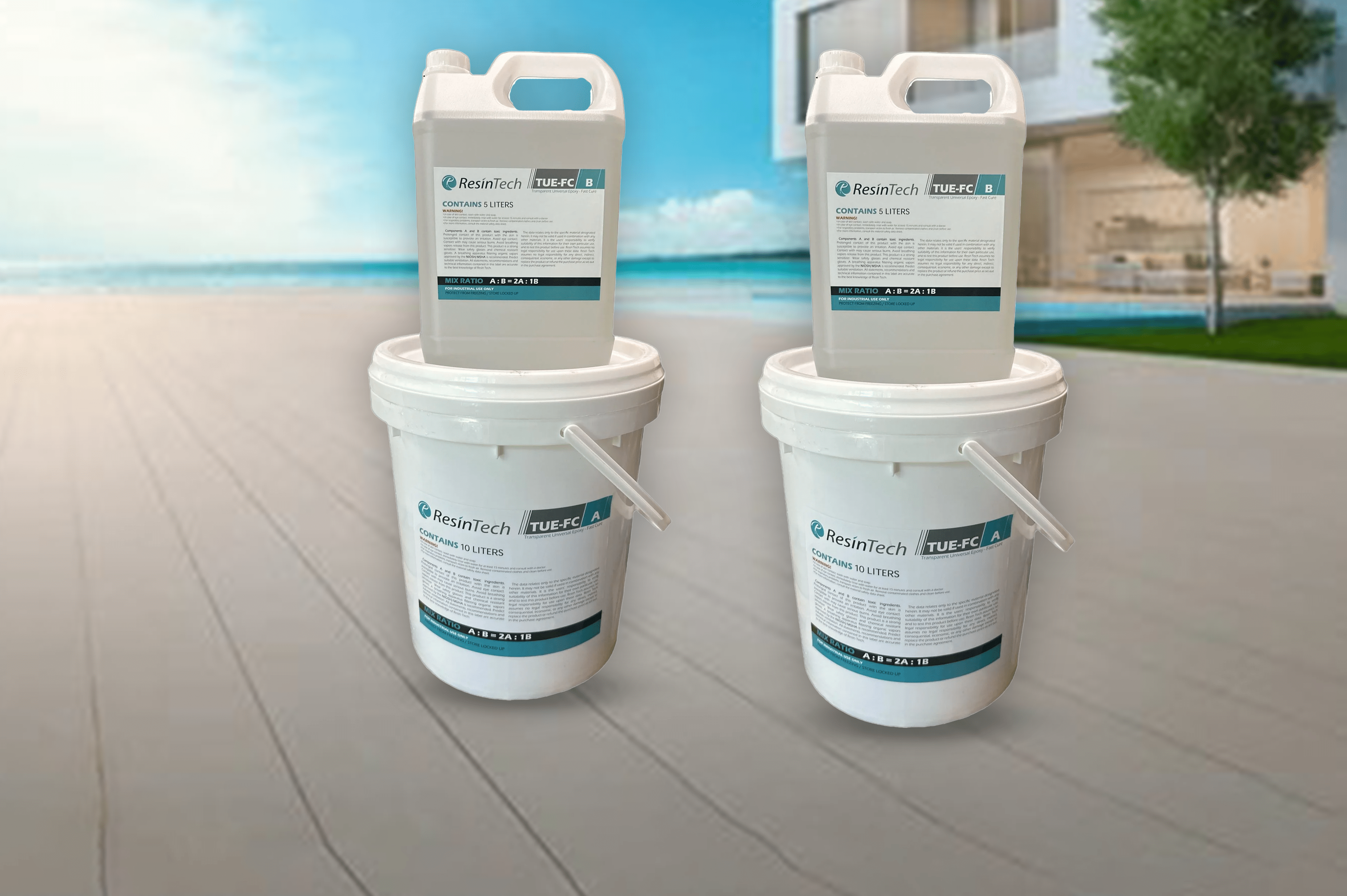 ResinTech TUE-FC: The Ultimate Transparent Universal Epoxy Fast Cure - Canopus Supply Inc