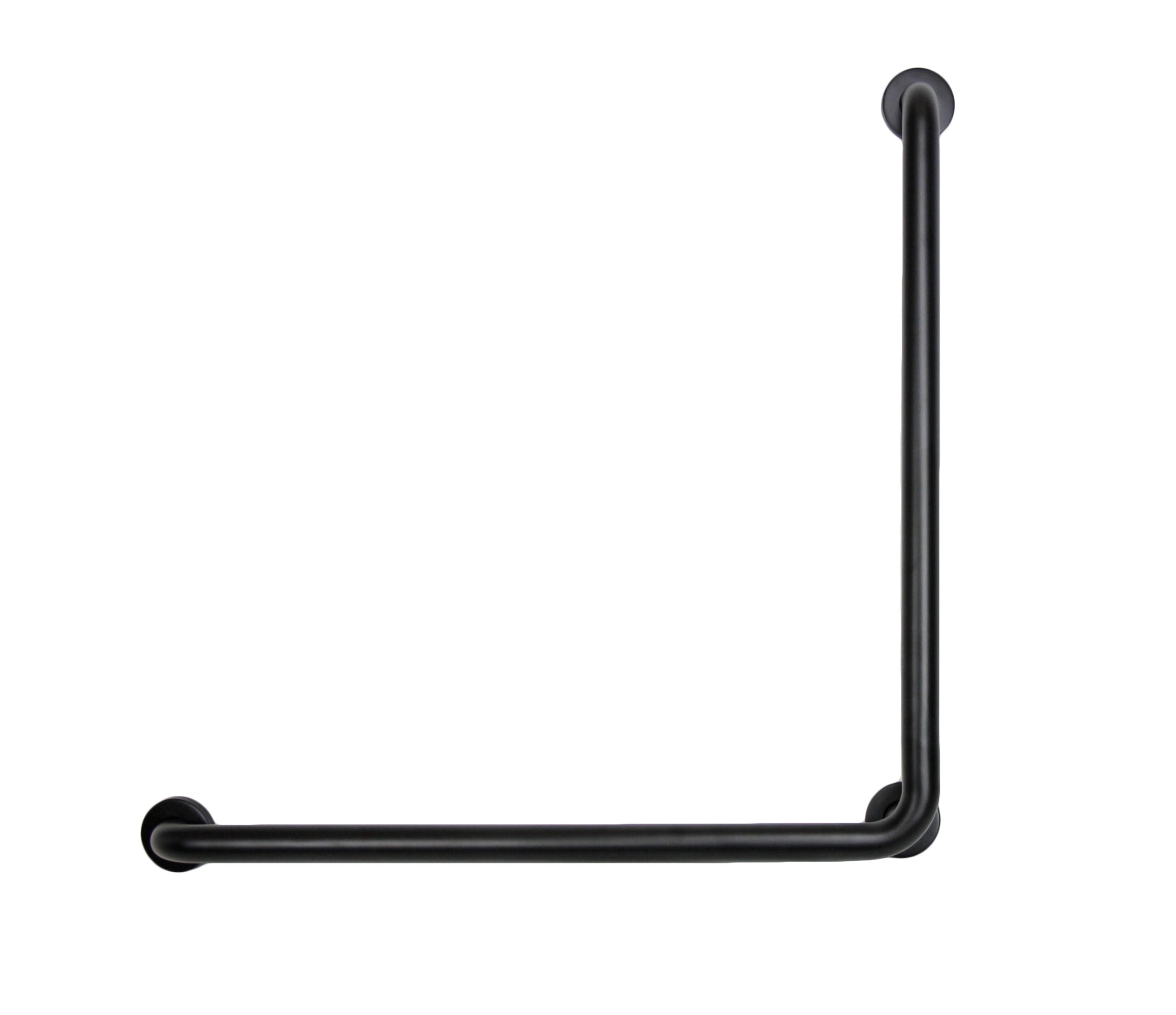 Frost 1003-BLK matte black antimicrobial grab bar 30x30