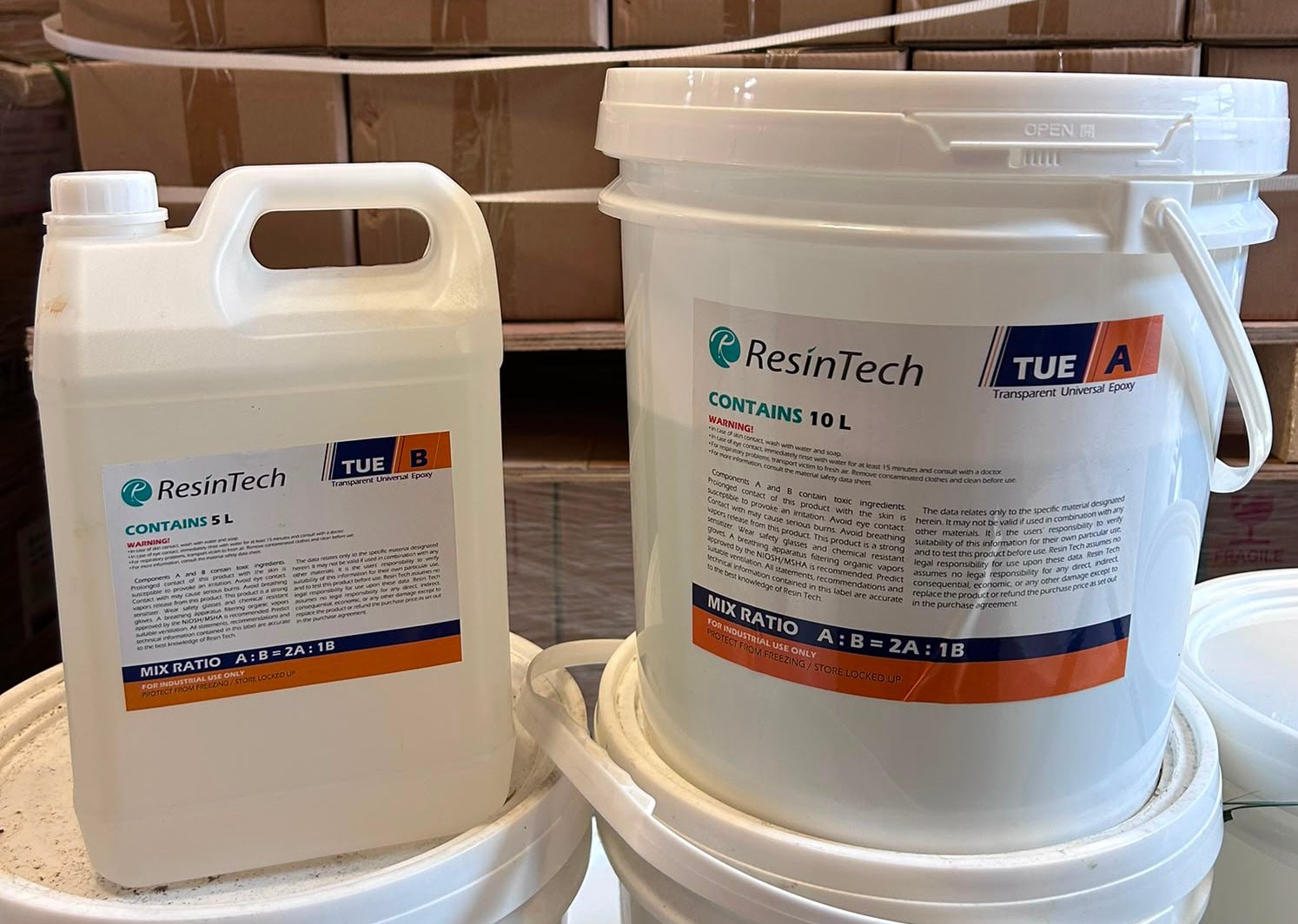 ResinTech TUE Transparent Epoxy Base Coat - Canopus Supply Inc
