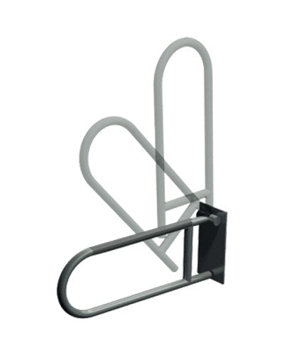 ASI 3413-P swing-up grab bar with peened non-slip grip