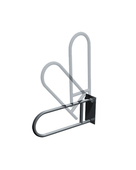 ASI 3413 swing-up stainless steel grab bar, 30 inch, surface mounted
