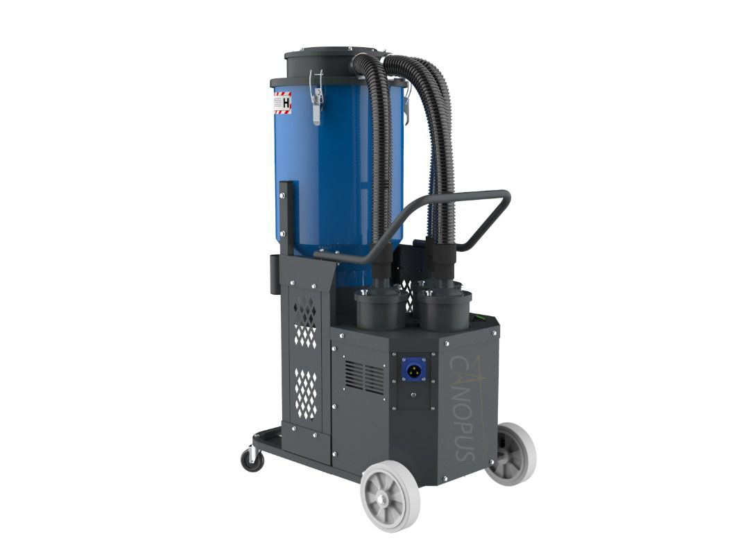 Canopus Industrial Concrete Vacuum with Auto Filter Cleaning Function for Concrete Floor Grinders