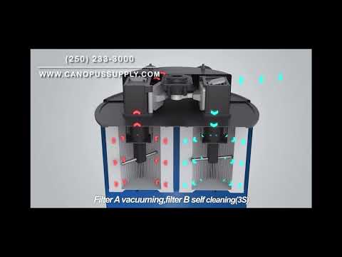 Canopus Industrial Concrete Vacuum with Auto Filter Cleaning Function for Concrete Floor Grinders