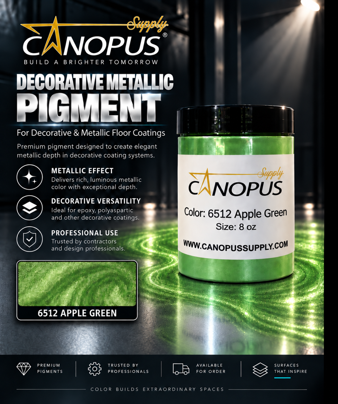 Metallic Epoxy Pigments