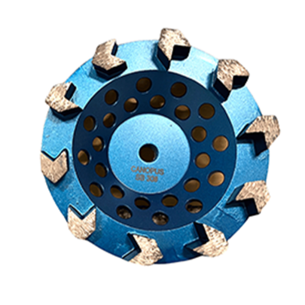 Cup wheel for concrete