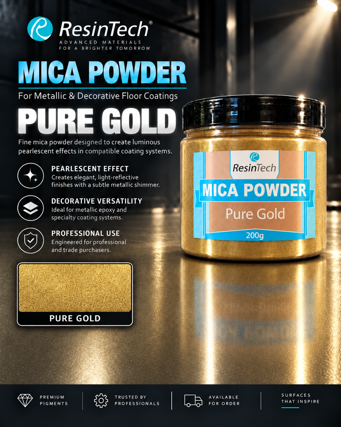 Metallic Epoxy Pigments