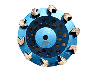 Cup wheel for concrete