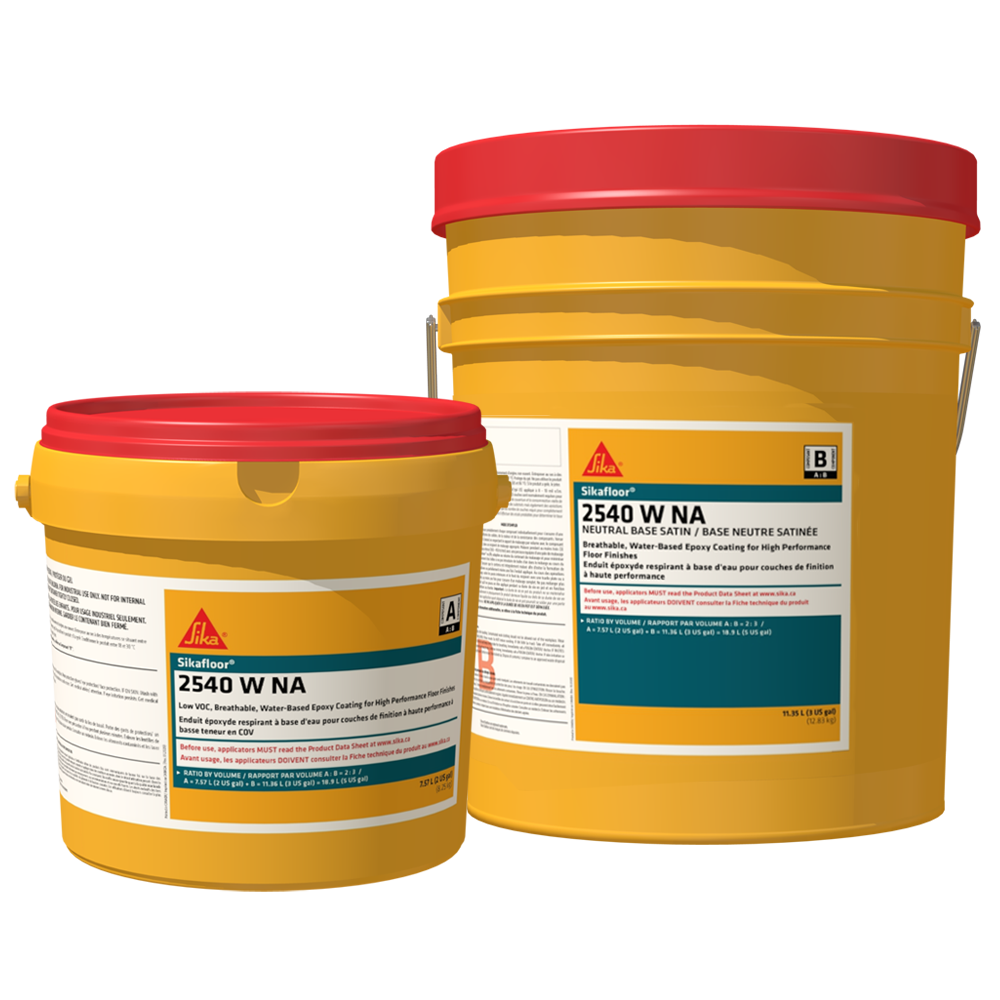 Sikafloor®-2540 W NA water-based epoxy floor coating 18.9 L (5 US gal) kit