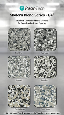 Resintech 1/4'' Blend Flake System (40 LBS/Box) - Canopus Supply Inc
