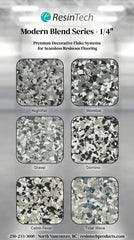 Resintech 1/4'' Blend Flake System (40 LBS/Box) - Canopus Supply Inc