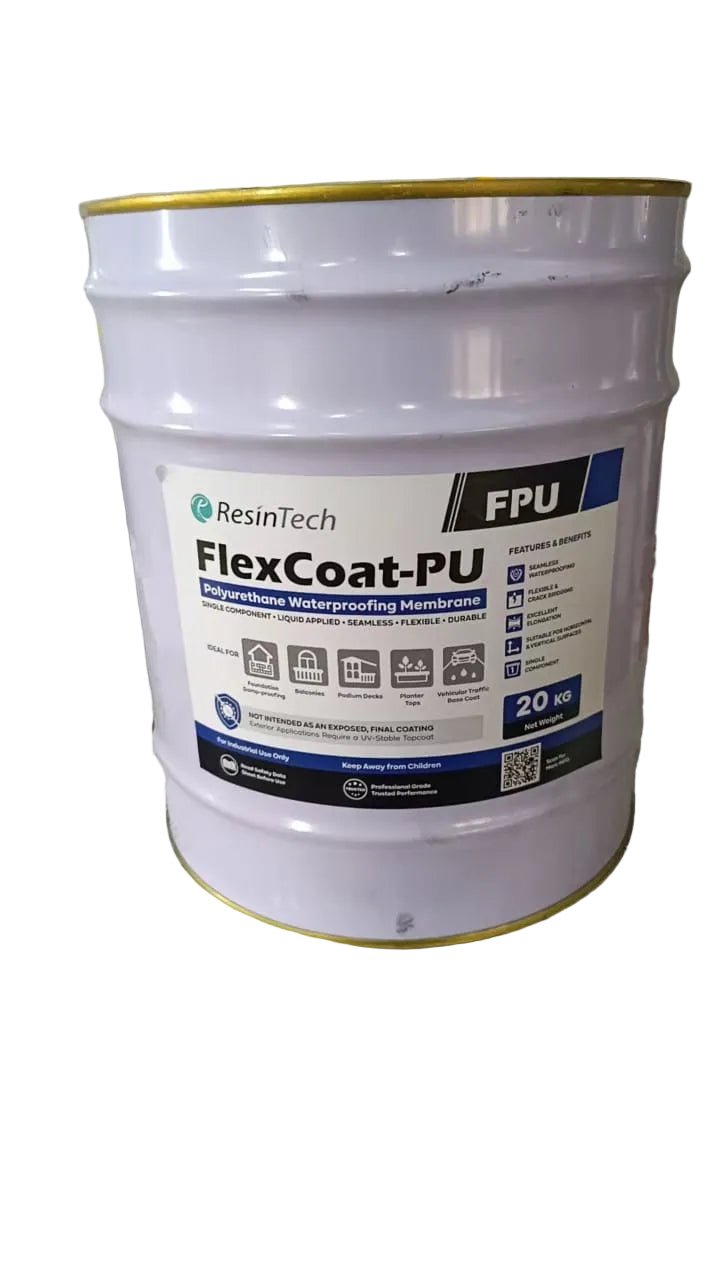 ResinTech FLEXCOAT-PU Single-Component Polyurethane Waterproofing Membrane - Canopus Supply Inc