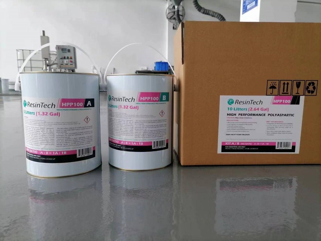 ResinTech High Performance Polyaspartic ( HPP ) 10 L / 2.64 Gal