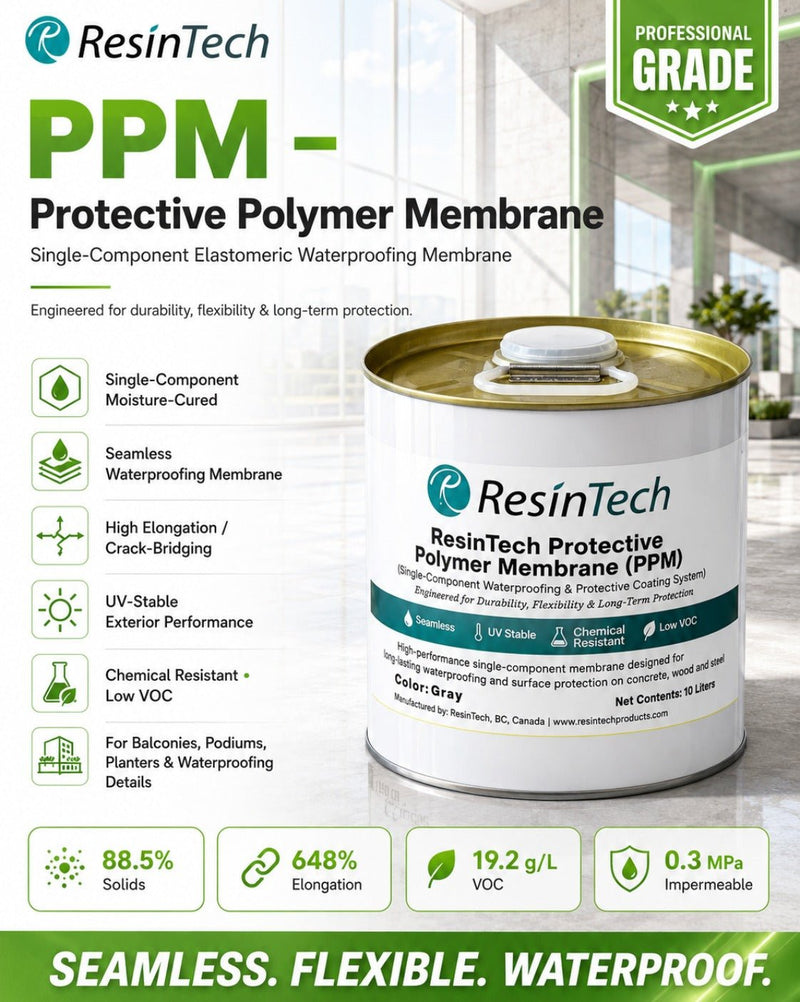 ResinTech PPM Polyurea Waterproofing Membrane 10L | Canopus Supply