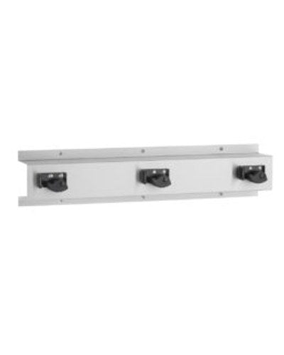 Bobrick B-223 stainless steel mop and broom holder