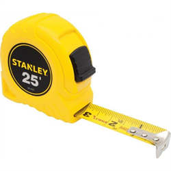 STANLEY TAPE RULE 1"X25',Vancouver BC Supplier for Epoxy, Polyaspartic, Parkade Traffic Coating