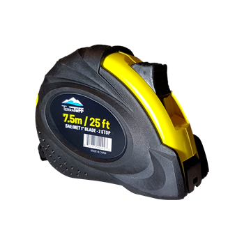 TERRATUFF TAPE MEASURE 1"X25' SAE/MET