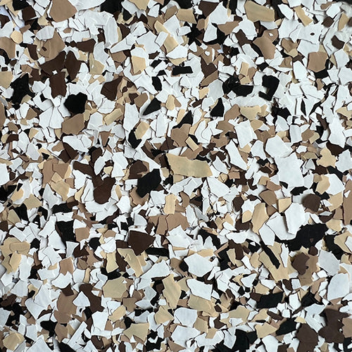 Canoflake 3/8'' Blend Flake System (55 LBS/Box), Vancouver BC Supplier for Epoxy, Polyaspartic,Parkade Traffic Coating