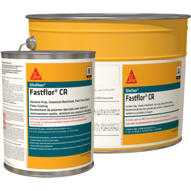 Sikafloor® Fastflor® CR SOLVENT-FREE, CHEMICAL-RESISTANT, FAST-CURE, EPOXY FLOOR COATING