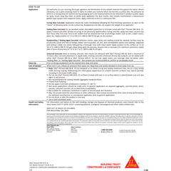 Sika® Florseal WB - 18 & - 25 ready - to - use; water - based, clear, high gloss, non - yellowing, acrylic emulsion cure and seal - Canopus Supply Inc