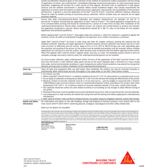Sika® Level - 01 Primer CA one - component, water - dispersed, solvent - free, acrylic - based solution used to prime - Canopus Supply Inc
